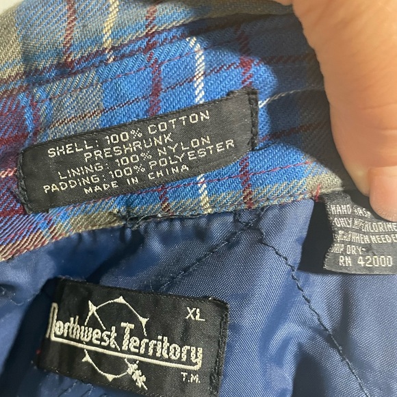 Oversized flannel front button up - Picture 8 of 13